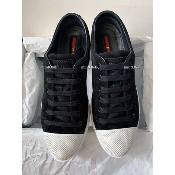NEW PRADA suede platform sneakers size 36.5 - Picture 1 of 7